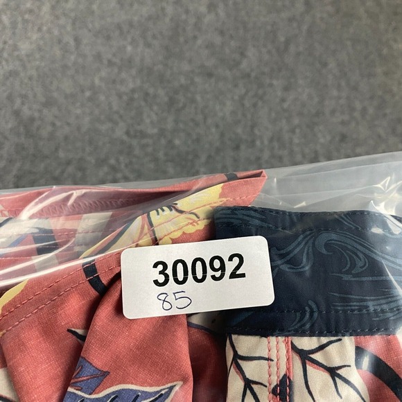 Rip Curl Board Shorts Adults 34 Mirage Red Floral Drawstring Polyester‎ Mens - Picture 8 of 8